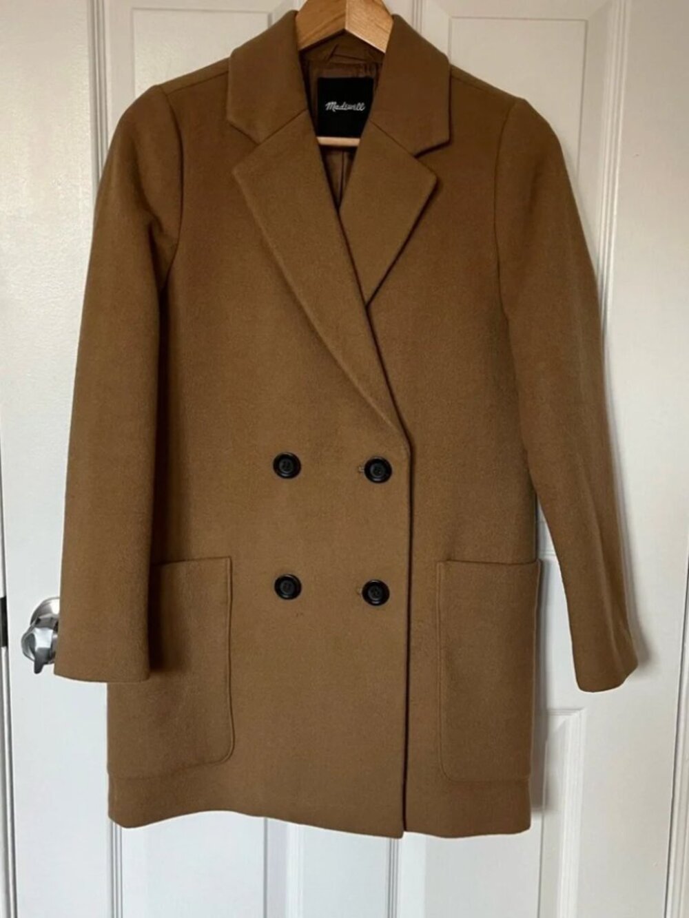 Madewell Hollis double-breasted coat Sz XXS